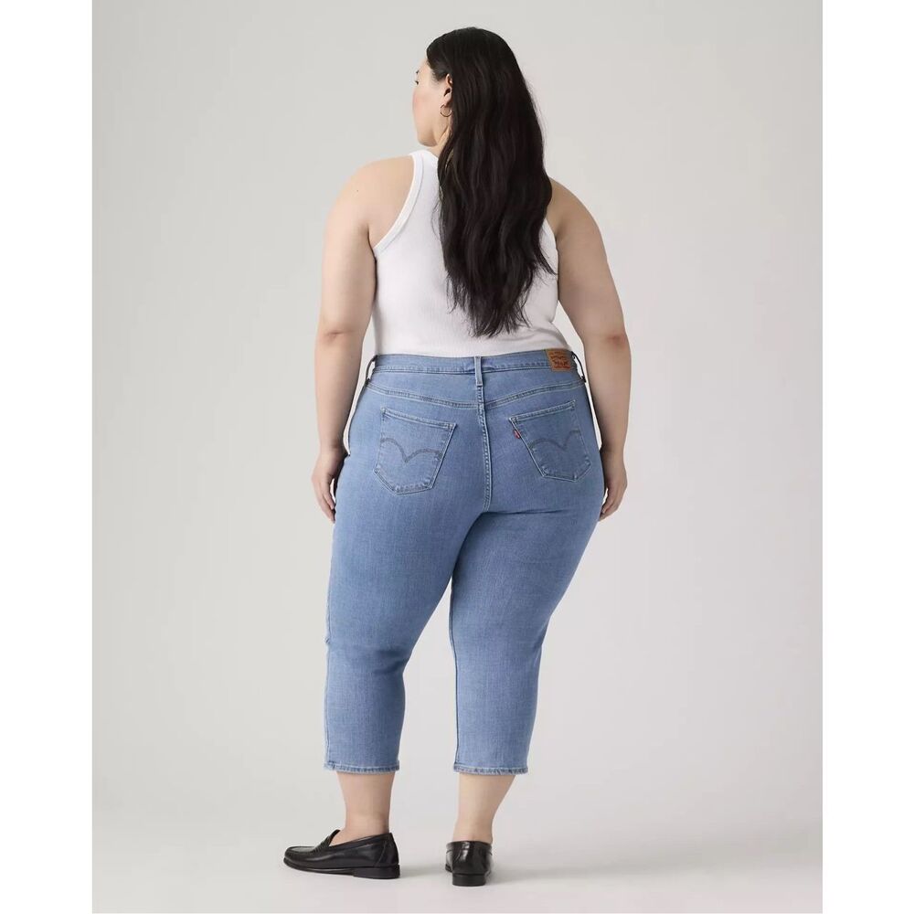 Levi's 311 Shaping Skinny Capri Jeans Lapis Level Light Wash 22W - Picture 5 of 6
